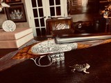 J. Purdey & Sons 12ga - Ken Hunt Engraved Signed Both Sides “Extra Deep-Relief” - 27” 27” Two Barrel - Maker’s Fine Motor Case - 12 of 25