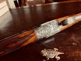 J. Purdey & Sons 12ga - Ken Hunt Engraved Signed Both Sides “Extra Deep-Relief” - 27” 27” Two Barrel - Maker’s Fine Motor Case - 25 of 25