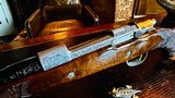 Browning Olympian .458 Win Mag - L. Lambert L. Corth Engraved - Salt Era Rifle Showing Minimal Corrosion on Screws - 18 of 24
