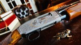 Winchester Model 12 Custom Upgrade - 12ga - HEAVY DEEP RELIEF ENGRAVING - Custom Stock - SN: 1665325 - Ornate Piece - 1 of 21