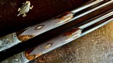 E.J. Churchill Pair SLE Premiere Custom 16ga 29” IC IC REMARKABLE aesthetics Engraving by Cusack ca. 2008 POW Grip Single Trigger - Cased - 21 of 22