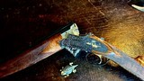 Browning Superlight Presentation P4W 410ga - Blue & Gold - JM Debrus Engraved - M/F - 26.5” - Oil Finish - Checkered Butt - 14 of 20