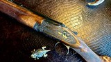 Browning Superlight Presentation P4W 410ga - Blue & Gold - JM Debrus Engraved - M/F - 26.5” - Oil Finish - Checkered Butt - 2 of 20