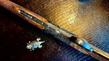 Browning Superlight Presentation P4W 410ga - Blue & Gold - JM Debrus Engraved - M/F - 26.5” - Oil Finish - Checkered Butt - 3 of 20