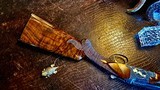 Browning Superposed 410ga Angelo Bee Custom Exhibition - 28” - IC/M - RKLT - 99% - Heavy Gold Inlays - Heavily Stippled Detailed Background - 19 of 19