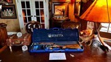 Beretta Silver Pigeon V 28ga - 28” - Beretta Screw in Chokes - Maker’s Case - AS NEW - Gold - Color Case Hardening is Beautiful Hue of Blue/Chocolate - 25 of 25