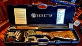 BERETTA 687 SILVER PIGEON V 410GA 28GA 20GA 12GA NEW IN BOX NEW IN CASE UNFIRED COMPLETE SET 28” 26” CASE COLORED GOLD INLAYS - 3 of 25