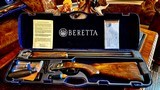 BERETTA 687 SILVER PIGEON V 410GA 28GA 20GA 12GA NEW IN BOX NEW IN CASE UNFIRED COMPLETE SET 28” 26” CASE COLORED GOLD INLAYS - 4 of 25