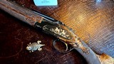 BROWNING CAPECE MASTERPIECE 410 - 28” - IC/M - THREE PIECE FOREND - CHECKERED BUTT - 15 TRI-GOLD DOGS AND UPLAND BIRDS MEARN’S QUAIL TRIGGERGUARD - 3 of 22