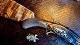 BROWNING CAPECE MASTERPIECE 410 - 28” - IC/M - THREE PIECE FOREND - CHECKERED BUTT - 15 TRI-GOLD DOGS AND UPLAND BIRDS MEARN’S QUAIL TRIGGERGUARD - 5 of 22