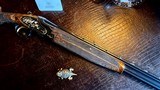 BROWNING CAPECE MASTERPIECE 410 - 28” - IC/M - THREE PIECE FOREND - CHECKERED BUTT - 15 TRI-GOLD DOGS AND UPLAND BIRDS MEARN’S QUAIL TRIGGERGUARD - 4 of 22