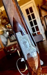 BROWNING PRESENTATION P1 12GA - 28” - M/F - AS NEW 99% - NEW MAKER’S CASE - BAERTEN ENGRAVED - FINEST WALNUT FIGURE OF IT’S GRADE - 21 of 21