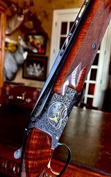 BROWNING MIDAS 410GA 99% 26.5” 3” SHELLS IC/M - F.J.MARECHAL ENGRAVED - THE FINEST FEATHERCROTCH BLACK WALNUT - THE PINNACLE OF HIGH GRADES - 2 of 25