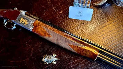 BROWNING SUPERLIGHT GRADE VI 12GA - 26” - 99% - ca. 1998 - NEW BROWNING CASE - FIREY FEATHERCROTCH WALNUT - SPECTACULAR! - Image 25 of 25