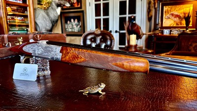 BROWNING SIDEPLATED GRADE V 20GA - IN THE BOX - 99% - HAND ENGRAVED - HANDMADE - MATCHING LABEL - GORGEOUS 1981 BUILT SPORTER-SUPERLIGHT - Image 15 of 23