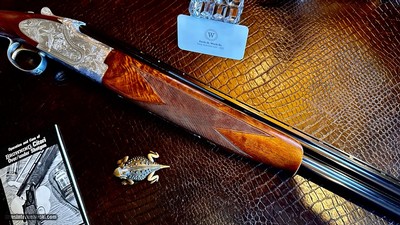 BROWNING SIDEPLATED GRADE V 20GA - IN THE BOX - 99% - HAND ENGRAVED - HANDMADE - MATCHING LABEL - GORGEOUS 1981 BUILT SPORTER-SUPERLIGHT - Image 22 of 23
