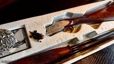 BROWNING SIDEPLATED GRADE V 20GA - IN THE BOX - 99% - HAND ENGRAVED - HANDMADE - MATCHING LABEL - GORGEOUS 1981 BUILT SPORTER-SUPERLIGHT - Image 2 of 23