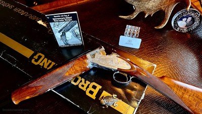 BROWNING SIDEPLATED GRADE V 20GA - IN THE BOX - 99% - HAND ENGRAVED - HANDMADE - MATCHING LABEL - GORGEOUS 1981 BUILT SPORTER-SUPERLIGHT - Image 10 of 23