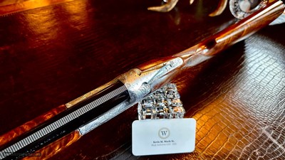 BROWNING SIDEPLATED GRADE V 20GA - IN THE BOX - 99% - HAND ENGRAVED - HANDMADE - MATCHING LABEL - GORGEOUS 1981 BUILT SPORTER-SUPERLIGHT - Image 14 of 23