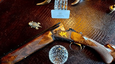 BROWNING GRADE VI 16GA 28” 99% INVECTOR NIB ALL ACCESSORIES MATCHING BOX LABEL ca. 2003 SUPERB BLACK FEATHERCROTCH WALNUT - Image 7 of 24