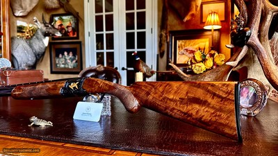 BROWNING GRADE VI 16GA 28” 99% INVECTOR NIB ALL ACCESSORIES MATCHING BOX LABEL ca. 2003 SUPERB BLACK FEATHERCROTCH WALNUT - Image 4 of 24