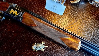 BROWNING GRADE VI 16GA 28” 99% INVECTOR NIB ALL ACCESSORIES MATCHING BOX LABEL ca. 2003 SUPERB BLACK FEATHERCROTCH WALNUT - Image 23 of 24