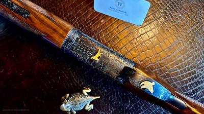 BROWNING GRADE VI 16GA 28” 99% INVECTOR NIB ALL ACCESSORIES MATCHING BOX LABEL ca. 2003 SUPERB BLACK FEATHERCROTCH WALNUT - Image 22 of 24