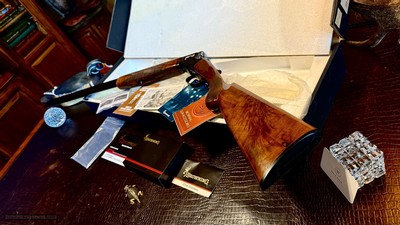BROWNING CITORI GRAN LIGHTNING 28GA 28” INVECTOR - METAL 99.5% - WOOD 97% - TIGHT LIKE NEW IN THE BOX MATCHING LABEL - Image 6 of 25