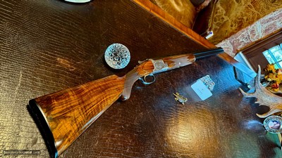 BROWNING SUPERPOSED POINTER GRADE 28GA - 26 3/8” - M / F - 99% CONDITION - MARECHAL ENGRAVED - COLLECTOR GRADE AND CONDITION - Image 14 of 25