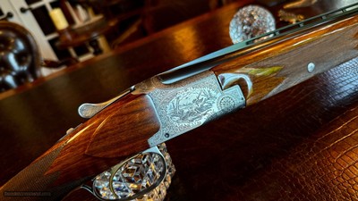 BROWNING SUPERPOSED POINTER GRADE 28GA - 26 3/8” - M / F - 99% CONDITION - MARECHAL ENGRAVED - COLLECTOR GRADE AND CONDITION - Image 1 of 25