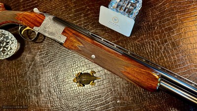 BROWNING SUPERPOSED POINTER GRADE 28GA - 26 3/8” - M / F - 99% CONDITION - MARECHAL ENGRAVED - COLLECTOR GRADE AND CONDITION - Image 21 of 25