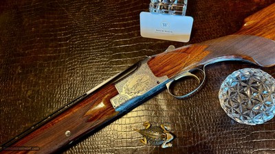 BROWNING SUPERPOSED POINTER GRADE 28GA - 26 3/8” - M / F - 99% CONDITION - MARECHAL ENGRAVED - COLLECTOR GRADE AND CONDITION - Image 11 of 25