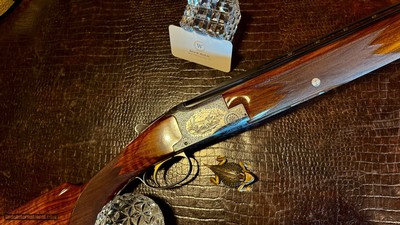 BROWNING SUPERPOSED POINTER GRADE 28GA - 26 3/8” - M / F - 99% CONDITION - MARECHAL ENGRAVED - COLLECTOR GRADE AND CONDITION - Image 9 of 25