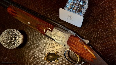 BROWNING SUPERPOSED POINTER GRADE 28GA - 26 3/8” - M / F - 99% CONDITION - MARECHAL ENGRAVED - COLLECTOR GRADE AND CONDITION - Image 7 of 25