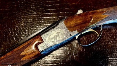 BROWNING SUPERPOSED POINTER GRADE 410GA - 26 3/8” - M / F - VANDERMISSEN G. ENGRAVED - 99% COLLECTOR CONDITION - RAREST SUPERPOSED - Image 3 of 25