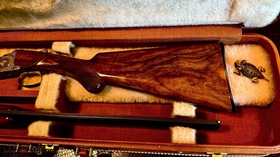 BROWNING SUPERPOSED POINTER GRADE 410GA - 26 3/8” - M / F - VANDERMISSEN G. ENGRAVED - 99% COLLECTOR CONDITION - RAREST SUPERPOSED - Image 7 of 25