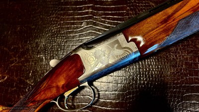 BROWNING GRADE II TYPE II 410GA - FKLT - IC / M - HAND ENGRAVED - NICKEL FINISH - GORGEOUS EUROPEAN WALNUT - TIGHT LIKE NEW - HIGH CONDITION