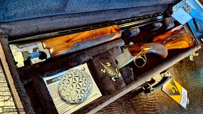 BROWNING GRADE II TYPE II 410GA - FKLT - IC / M - HAND ENGRAVED - NICKEL FINISH - GORGEOUS EUROPEAN WALNUT - TIGHT LIKE NEW - HIGH CONDITION - Image 8 of 25