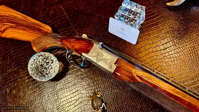 BROWNING GRADE II TYPE II 410GA - FKLT - IC / M - HAND ENGRAVED - NICKEL FINISH - GORGEOUS EUROPEAN WALNUT - TIGHT LIKE NEW - HIGH CONDITION - Image 25 of 25