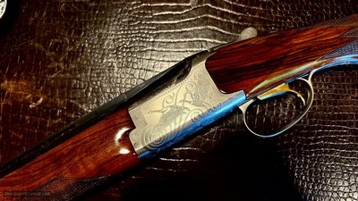 BROWNING GRADE II TYPE II 410GA - FKLT - IC / M - HAND ENGRAVED - NICKEL FINISH - GORGEOUS EUROPEAN WALNUT - TIGHT LIKE NEW - HIGH CONDITION - Image 3 of 25