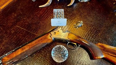 BROWNING GRADE II TYPE II 410GA - FKLT - IC / M - HAND ENGRAVED - NICKEL FINISH - GORGEOUS EUROPEAN WALNUT - TIGHT LIKE NEW - HIGH CONDITION - Image 9 of 25