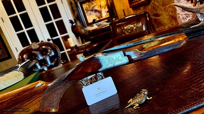 BROWNING GRADE II TYPE II 410GA - FKLT - IC / M - HAND ENGRAVED - NICKEL FINISH - GORGEOUS EUROPEAN WALNUT - TIGHT LIKE NEW - HIGH CONDITION - Image 18 of 25
