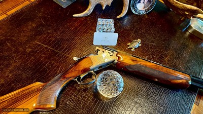 BROWNING GRADE II TYPE II 410GA - FKLT - IC / M - HAND ENGRAVED - NICKEL FINISH - GORGEOUS EUROPEAN WALNUT - TIGHT LIKE NEW - HIGH CONDITION - Image 11 of 25