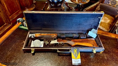 BROWNING GRADE II TYPE II 410GA - FKLT - IC / M - HAND ENGRAVED - NICKEL FINISH - GORGEOUS EUROPEAN WALNUT - TIGHT LIKE NEW - HIGH CONDITION - Image 7 of 25