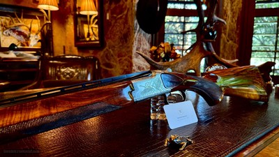 BROWNING GRADE II TYPE II 410GA - FKLT - IC / M - HAND ENGRAVED - NICKEL FINISH - GORGEOUS EUROPEAN WALNUT - TIGHT LIKE NEW - HIGH CONDITION - Image 14 of 25