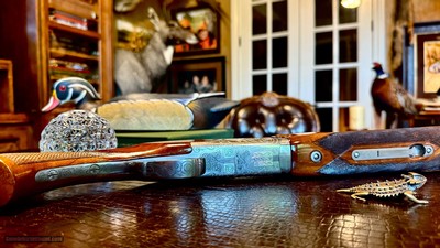 BROWNING GRADE II TYPE II 410GA - FKLT - IC / M - HAND ENGRAVED - NICKEL FINISH - GORGEOUS EUROPEAN WALNUT - TIGHT LIKE NEW - HIGH CONDITION - Image 21 of 25
