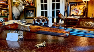 BROWNING GRADE II TYPE II 410GA - FKLT - IC / M - HAND ENGRAVED - NICKEL FINISH - GORGEOUS EUROPEAN WALNUT - TIGHT LIKE NEW - HIGH CONDITION - Image 19 of 25