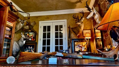 BROWNING SUPERPOSED PIGEON 410GA - CA. 1965 - 26 3/8” - SK/SK - 99% - RKLT - HARTMANN AIRWAYS CASE - INCREDIBLE CONDITION TIGHT LIKE NEW