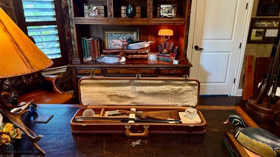 BROWNING SUPERPOSED PIGEON 410GA - CA. 1965 - 26 3/8” - SK/SK - 99% - RKLT - HARTMANN AIRWAYS CASE - INCREDIBLE CONDITION TIGHT LIKE NEW - Image 3 of 25