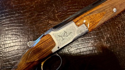 BROWNING SUPERPOSED PIGEON 410GA - CA. 1965 - 26 3/8” - SK/SK - 99% - RKLT - HARTMANN AIRWAYS CASE - INCREDIBLE CONDITION TIGHT LIKE NEW - Image 4 of 25